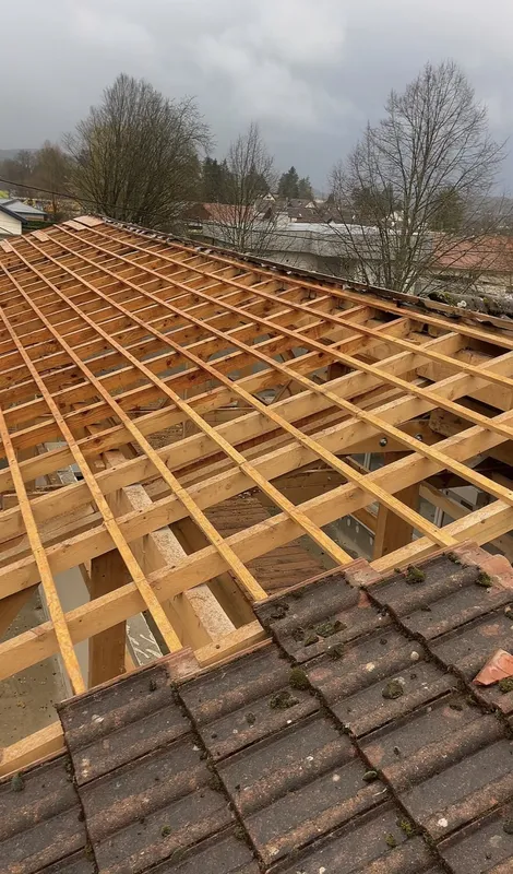 Démontage d'une toiture